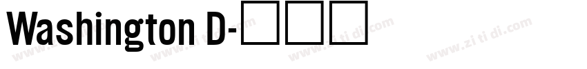 Washington D字体转换